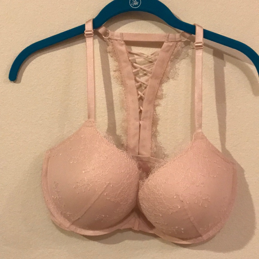 Victoria's Secret Blush Pink Lace Push-Up Bra